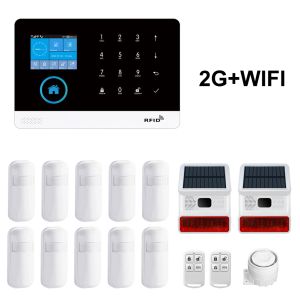 Kits 433 MHz Wiless WiFi 2G GSM Home Security Alarm Host Kits ACCESSOIRES CUSTUMÉS DIY POUR TUYA SMART APP CONTRÔLE DU CONTRÔLE SYSTÈME