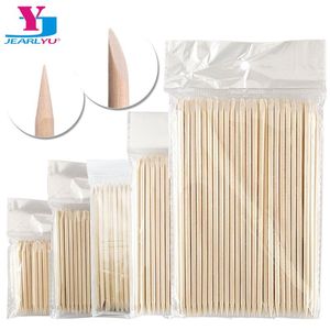 Kits 500 unids/lote palitos de naranja palitos de uñas de madera de varios tamaños pedicura profesional empujador de cutículas diseño de manicura herramientas de cuidado de uñas DIY