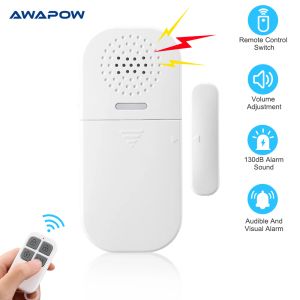 Kits Awapow Wireless Worpor Window Sensor ALARM 130DB ANTITHEFT AVEC DÉTÉCOURS DÉTÉCOURS