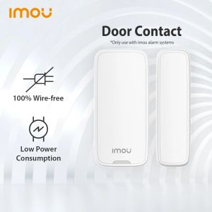 Kits Dahua IMou Smart 433MHz Porte sans fil Détecteur de capteur magnétique Indoor pour le système d'alarme de sécurité domestique (batterie non incluent)