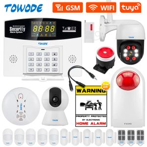 Kits Towode W210 TUYA Système d'alarme intelligente Wifi WiFi GSM Sécurité Home Wireless Panneau d'affichage PIR MOTION DE DÉTECTION DU MOTION DÉTECTOR