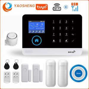 Kits Wifi GSM Wireless Smart Home Home ladrón Sistema de alarma de seguridad con Siren Smart Life Smart Life Smart Life Control remoto