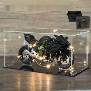 KKkawasakiii H2R Modelo de motocicleta Locomotora Aleación Decoración Simulación Juguete Niño Amigo Regalo