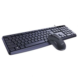 KM-520 Kit de souris de clavier de jeu filaire USB universel antidérapant à 104 touches pour le bureau de jeu à domicile