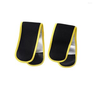 Genouillères 1/2/3/5 Femme Bras Compression Manches Caoutchouc Doublure Réutilisable Tennis Yoga Musculation Exercice Gym Protecteur Wraps Jaune