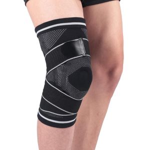 Genouillères Coude 1pcs Compression Leg Brace Protector Silicone Pad Sleeve Basketball Running Jogging