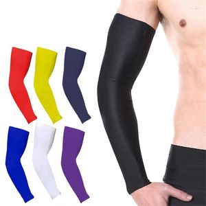 Genouillères One Piece Quick Dry Anti UV Running Arm Sleeve Basketball Coudière Fitness Guard Sports Bike