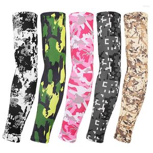 Genouillères À Séchage Rapide UV Protection Solaire Camouflage Bras Manches Basketball Fitness Protège-bras Plus La Taille Sport Cyclisme Pêche Réchauffeur Couverture