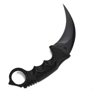 Knife 7.48 Cs Go Karambit Couteau Lame Fixe Survie Tactique Formation En Plein Air Cam Chasse Griffe Couteaux Edc Mti Outil Maison Jardin Outils Dhiip