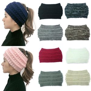 Tricoté Crochet Bandeau Femmes Sports d'hiver Hairband Turban Yoga Head Band Cache-oreilles Cap Bandeaux Party Favor 10 couleurs KKB2894