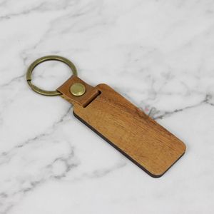 Koa Noyer Bois De Luxe En Bois Vierge Porte-clés Sangles Mobile Téléphone Charmes Porte-clés En Cuir De Luxe Pour Les Enseignants De Voiture En Métal Porte-clés Porte-clés