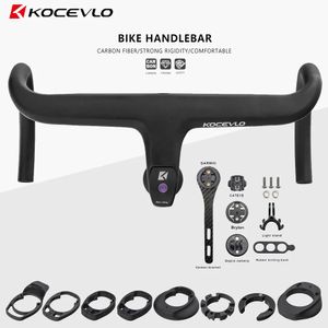 KOCEVLO – tige de vélo de route entièrement en Fiber de carbone, guidon de vélo intégré pour 28.6mm avec entretoises, accessoires de pièces de cyclisme 240131