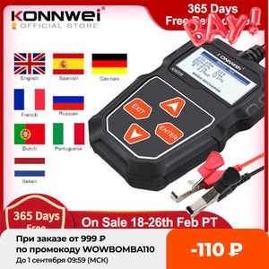 KONNWEI Outils de diagnostic KW208 Testeur de batterie de voiture 12 V 100 à 2000 CCA Testeur de circuit de charge de démarrage Analyseur de batterie Outils de batterie 12 Volts