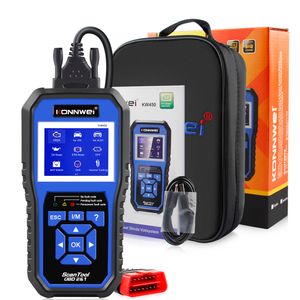 Herramienta de diagnóstico KONNWEI KW450 OBD2 para coches VAG Audi ABS Airbag aceite ABS EPB DPF SRS TPMS reinicio escáner de sistemas completos VAG COM envío rápido