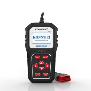 Konnwei KW818 Código automotriz Lector Detector de motores OBD2 EOBD2 Herramienta de diagnóstico de automóviles Soporte del sistema de actualización gratuita Datos de impresión en PC