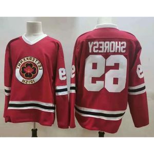 Kooy Shoresy # 69 Série télévisée Letterkenny Hockey Jerseys Irish Centred Men Summer Christmas Red Cousued Shirts M-X 28