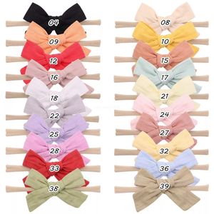 Accessoires de cheveux pour enfants coréens, bandeau en tissu idyllique, bandeau en nylon élastique doux pour bébé, vibrato