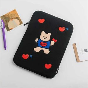 Bolso coreano para dibujos animados Laptop Tablet Case INS Bear Cute Mac iPad Pro 9.7 10.5 11 13 pulgadas Laptop Sleeve Inner Bag 202211