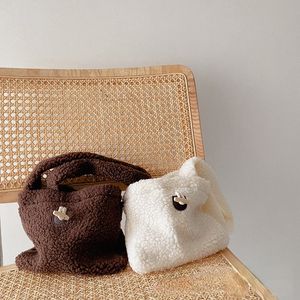 Style coréen bébé Mini sac à monnaie laine enfants petits sacs à main et sacs à main filles garçon sacs à bandoulière enfant en bas âge sac à main cadeau