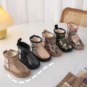Korean version shoes U-home 22 new children's jelly winter warm men and women's snow boots