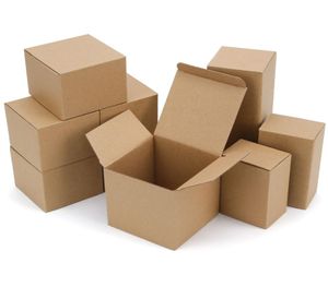 Boîte en papier kraft rectangulaire noir rose, boîte-cadeau, emballage ondulé à 3 couches, petit format personnalisé, impression logo6084844