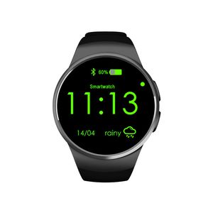 KW18 Reloj Inteligente para Android IOS Teléfono móvil Bluetooth Reloj Inteligente Reloj de pulsera Tarjeta SIM Monitor de ritmo cardíaco Reloj Reloj Micrófono Pulsera antipérdida