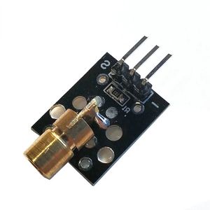 Module de capteur Laser KY-008 650nm, 6mm 5V 5mW, Diode à points Laser rouge, tête en cuivre pour Arduino