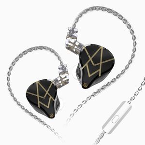 Écouteurs intra-auriculaires KZ ASX, 10 unités BA par côté, écouteurs filaires HiFi IEM personnalisés avec câble détachable 2 broches pour musicien audiophile (avec micro)