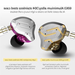 Freeshipping KZ ZS10 PRO 4BA 1DD Hybrid HIFI Metal Headset In-ear Earphone Sport Noise Cancelling Headset AS10 AS16 ZST ZSN ES4 T2 ZSX Mafr