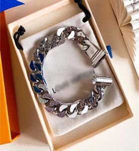 L Home Blue Macaron Bracelet Donkey Home Diamond Epoxy Couple Hommes et Femmes Bracelet Mode Style Européen et Américain VShaped 5609826