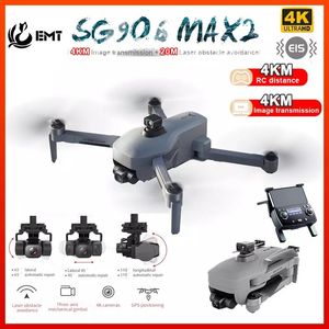 SG906 MAX2 MAX1 Drones avec caméra 4K pour adultes GPS FPV Drone Dron Long temps de vol Suivez-moi Drone 3 axes Gimbal Laser Évitement d'obstacles Moteur sans balais Cool Stuff