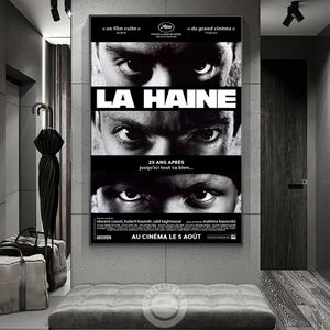 La Haine 1995 Films Impressions Toile Peinture La Haine Vintage Affiche Français Crime Drame Classique Film Mur Art Photo Chambre Décor À La Maison Art Photos Peut être Personnalisé