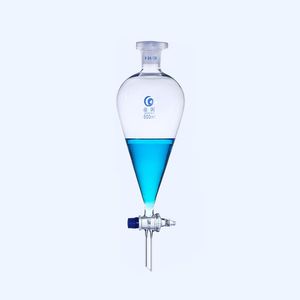 Supplies en laboratoire 1PCS Entonnoir de séparation en forme de poire en verre élevé séparateur d'huile de piston épaissie 60 125 250 500 1000 2000 ml