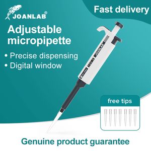 Lab Supplies JOANLAB Laboratory Pipette Plastic Pipettes Dropper Manual Digital Adjustable Micropipette Equipment With Tips 230627