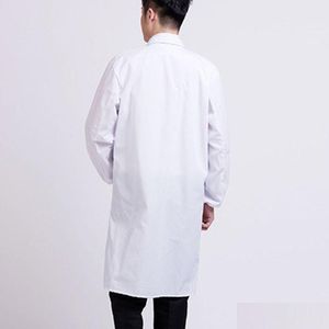 Fournitures de laboratoire en gros manteau blanc médecin hôpital scientifique école déguisement déguisement pour étudiants Adts Js26 livraison directe bus de bureau Dhxgi