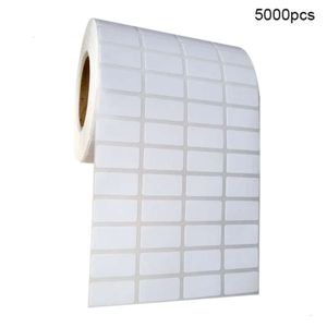 Etiqueta pegatinas blancas distinguir 5000pcs pegatina de pared autoadhesivo papel empaquetado pegajoso sellado de regalo de regalo 230531
