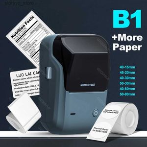 Labels Tags Niimbot B1 Label Printer Portable Handheld Thermal Maker Bluetooth Barcode QR Code Sticker Paper Color Rolls Labeller White Tag Q240217