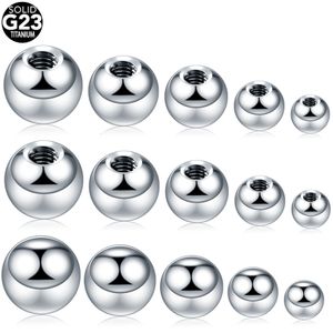 Labret Lip Piercing Bijoux 50Pcslot G23 Vis Boules De Rechange Accessoires Pour Mamelon Nombril Langue Sourcil Boucle D'oreille Piercings Corps 230802