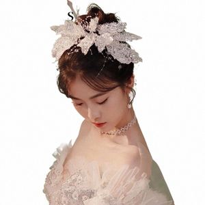 Dentelle Paillettes Cristal Gland Princ Chapellerie De Mariée Mariage Dr Fr Tête Accories Decorati h3SA #