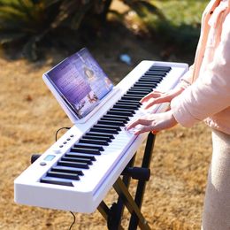 LADE 88 plegable portátil electrónico adulto principiante práctica teclado empalme Handroll Piano eléctrico