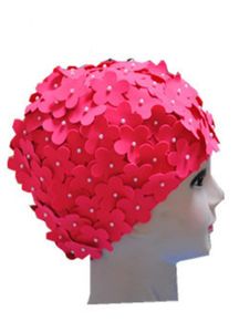 Mesdames Petal Flower Vintage Style Swimming Hat Cap grande taille 6 couleurs 3186987