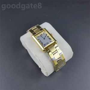 Montres-bracelets pour femmes, carrées, orologio, mode, réservoir, mouvement à quartz, plaqué or rose, en acier inoxydable, montre de luxe pour hommes et femmes formelles xb09