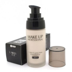 Laikou 40ML Base de Maquillage Visage Fond de Teint Liquide BB Crème Anti-cernes Hydratant Huile-contrôle Blanchiment Étanche Maquiagem Maquillage 6pcs / lot