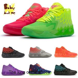 LaMelo Ball MB.01 Chaussures d'escalade Rick et Morty Galaxy Buzz City Black Blast Queen Citys Rock Ridge Red Not From Here Femmes Enfants Sport