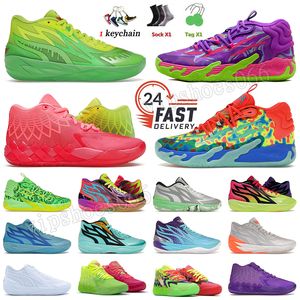 Zapatillas de baloncesto Lamelo Ball OG Melo MB.03 Zapatillas originales Nickelodeon Slime Toxic Rick y Morty GutterMelo FOREVER RARE Hombres Mujeres Lemelo MB.02 MB.01 Zapatillas de deporte 36-46