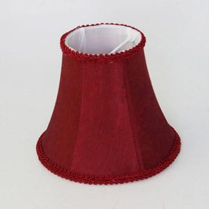 Cubiertas de lámpara Shades DIA15cm Pantalla de Color vino tinto Vintage, cubierta de mesa de luz de lámpara de techo de tela pequeña DIY, Clip On