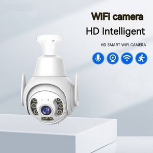 Tête de lampe Caméra IP de vidéosurveillance intérieure sans fil jour et nuit, couleur, rotation à 360 degrés, surveillance haute définition, caméra domestique