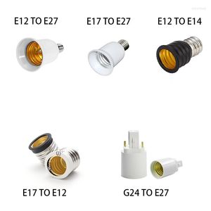 Bases des porte-lampes E12 E14 E17 E27 G24 Holder Converter Adaptateur Home Professional LED Bulb Boset Changeur
