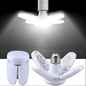 Portalámparas Bases Bombilla LED Aspa del ventilador Temporización AC85-265V 28W Lámpara de luz plegable para lámpara de techo del hogar