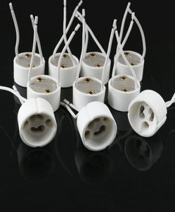 Portalámparas GU10 portalámparas Base adaptador conector de cable enchufe de cerámica para lámpara de luz halógena LED Bases9155605